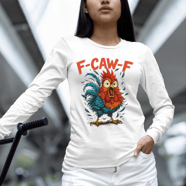 F-Caw-F Rooster F Awk F Chicken Coffee Romance Books Lover Unisex Long Sleeve T-Shirt F-Caw-F Rooster F Awk F Chicken Coffee Romance Books Lover Unisex Long Sleeve T-Shirt