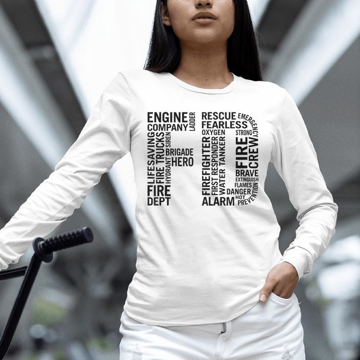 Fire Academy Graduation T-Shirt Firefighter Support Tee Unisex Long Sleeve T-Shirt