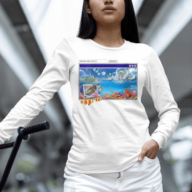 Frutiger Aero Y2k 2000s Unisex Long Sleeve T-Shirt Frutiger Aero Y2k 2000s Unisex Long Sleeve T-Shirt