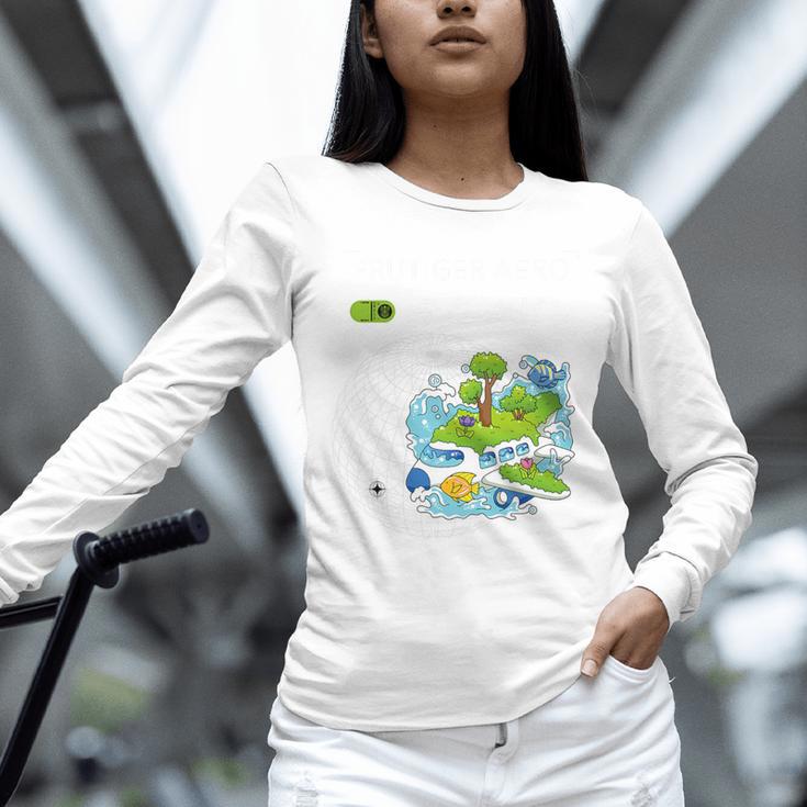 Frutiger Aero Y2K Fashion Trends Statement Piece Tech Orbite Premium Tri-Blend Unisex Long Sleeve T-Shirt Frutiger Aero Y2K Fashion Trends Statement Piece Tech Orbite Premium Tri-Blend Unisex Long Sleeve T-Shirt