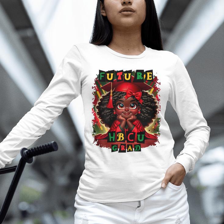 Future HBCU Grad History Girl Graduation HBCU Unisex Long Sleeve T-Shirt