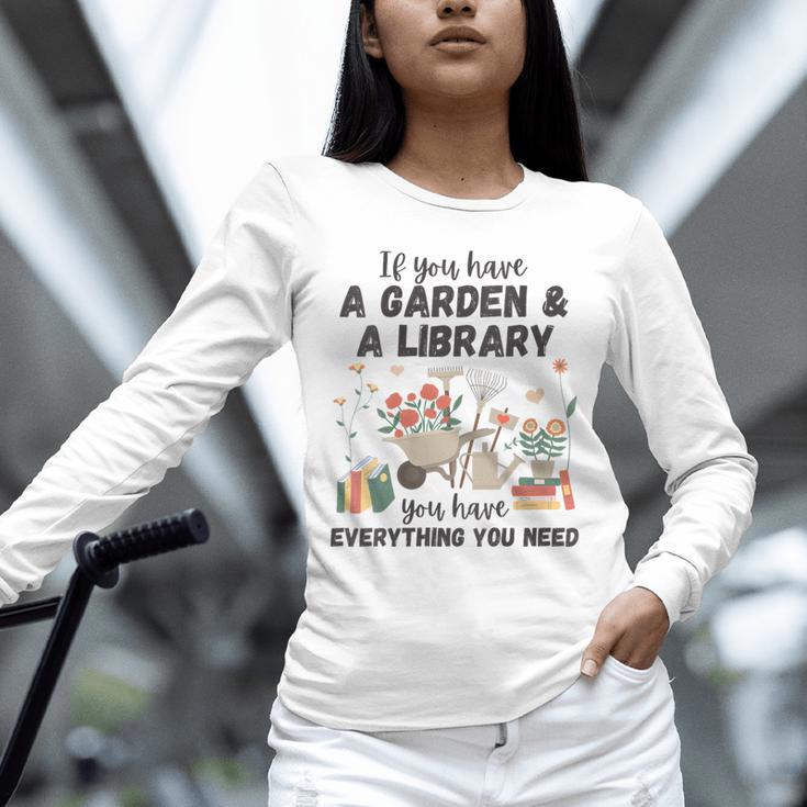 Gardening & Library Lover Books Reading Plants Cute Unisex Long Sleeve T-Shirt Gardening & Library Lover Books Reading Plants Cute Unisex Long Sleeve T-Shirt