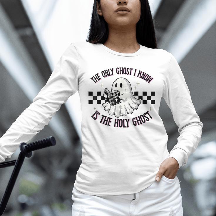 The Only Ghost I Know Is The Holy Ghost Ghost Read Book Unisex Long Sleeve T-Shirt