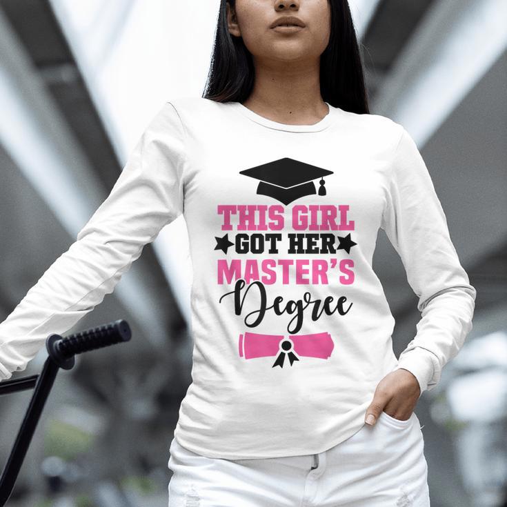 This Girl Got Her Masters Degree Graduation Mastered It 2024 Unisex Long Sleeve T-Shirt
