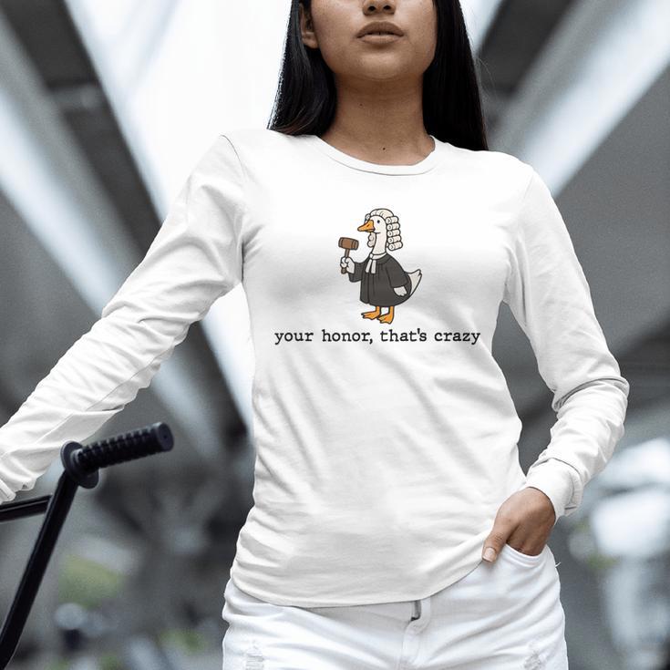 Goose Silly Lawyer Law Student School Graduation Unisex Long Sleeve T-Shirt