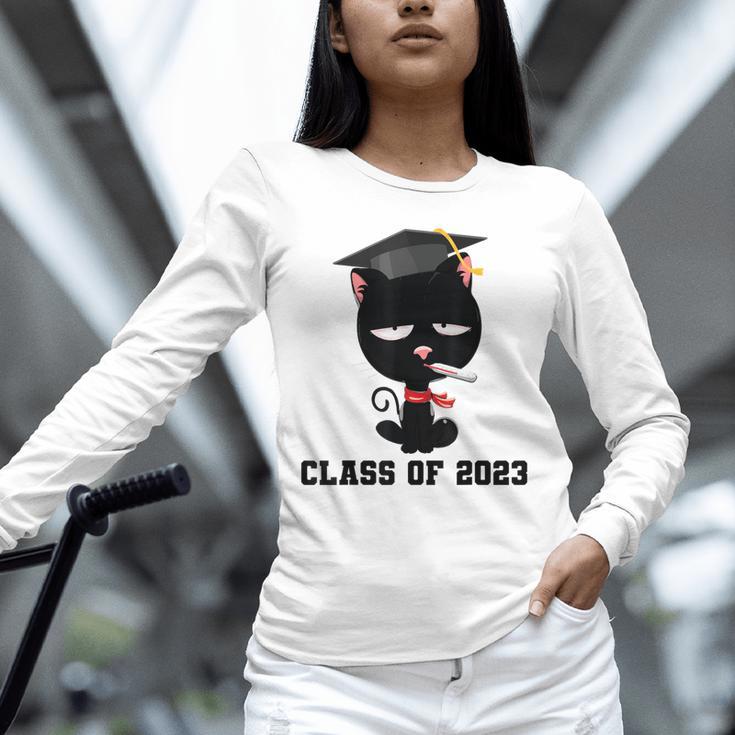 I Graduated Class Of2023 Cat Graduation Unisex Long Sleeve T-Shirt