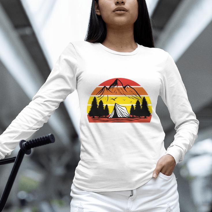 I Hate People That's Why I Camp Camper Meme Introvert Unisex Long Sleeve T-Shirt