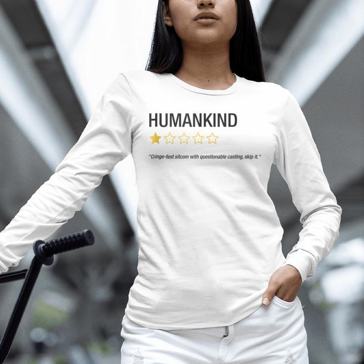 Humankind One Star Introvert People Rating Unisex Long Sleeve T-Shirt Humankind One Star Introvert People Rating Unisex Long Sleeve T-Shirt