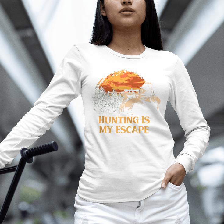 Hunting Is My Escape Introvert Hunter Antisocial Raglan Baseball Tee Unisex Long Sleeve T-Shirt Hunting Is My Escape Introvert Hunter Antisocial Raglan Baseball Tee Unisex Long Sleeve T-Shirt