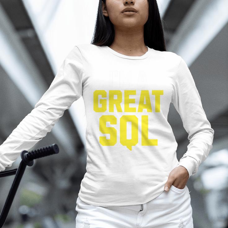 I'm A Great SQL Introvert Saying Inbound Marketing Premium Tri-Blend Unisex Long Sleeve T-Shirt