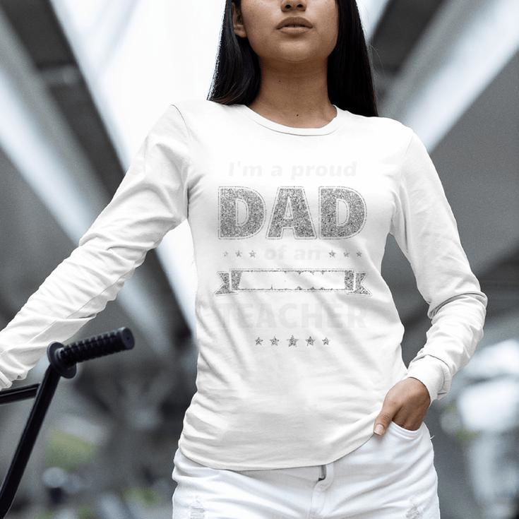 I'm A Proud Dad Of An Awesome Teacher Graduation Unisex Long Sleeve T-Shirt