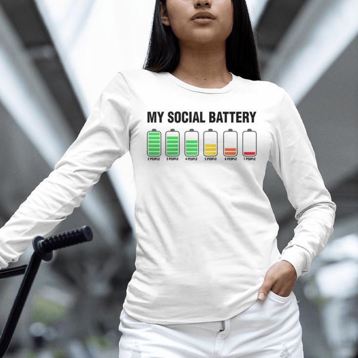 Introvert Cute My Social Battery Raglan Baseball Tee Unisex Long Sleeve T-Shirt Introvert Cute My Social Battery Raglan Baseball Tee Unisex Long Sleeve T-Shirt