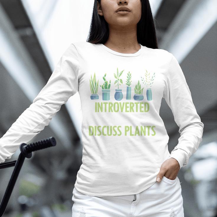 Introvert Farming Life Gardening For Geeky Plant Lover Unisex Long Sleeve T-Shirt