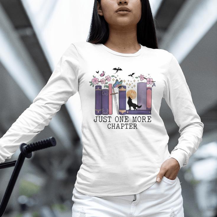 Just One More Chapter Romantasy Book Dragon Bookworm Bookish Unisex Long Sleeve T-Shirt Just One More Chapter Romantasy Book Dragon Bookworm Bookish Unisex Long Sleeve T-Shirt