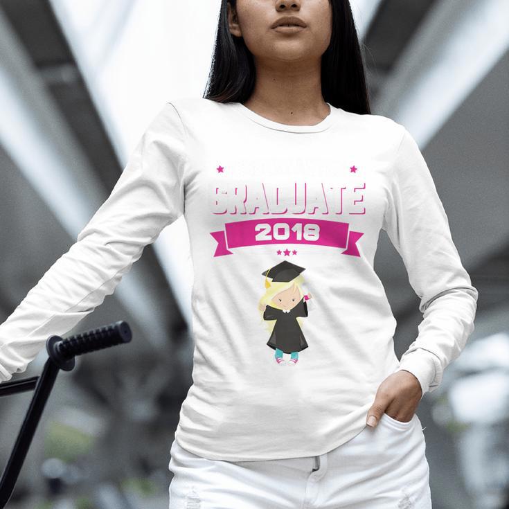 Kids Kindergarten Graduate 2018 Graduation Girls Unisex Long Sleeve T-Shirt