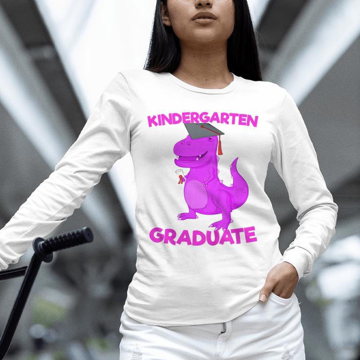 Kids Kindergarten Graduation Idea For Girls Dinosaur Unisex Long Sleeve T-Shirt