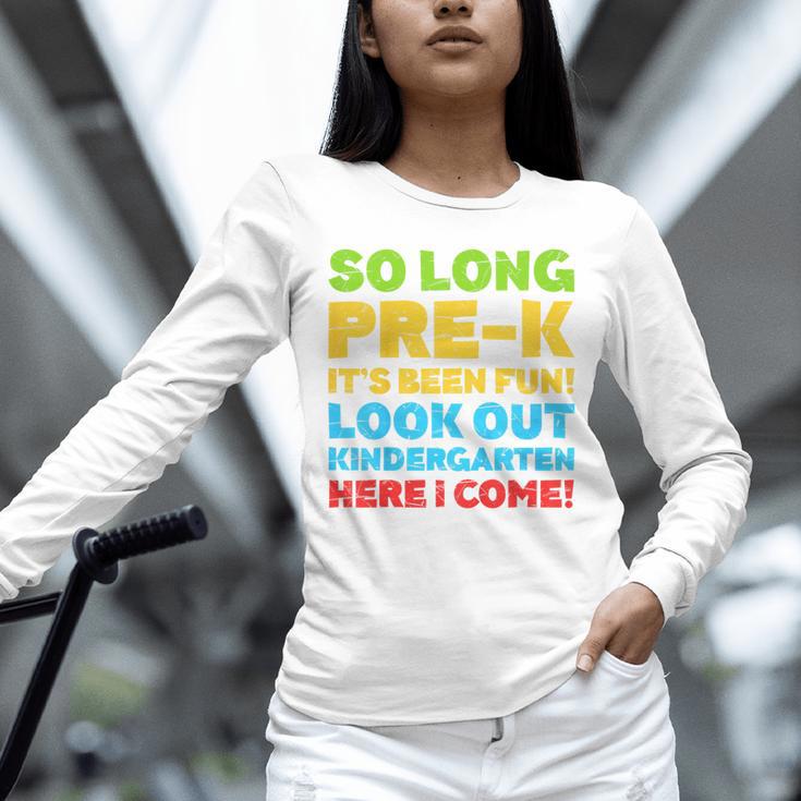Kids So Long PRE-K It's Been Fun Shirt Boy Girl Graduation Unisex Long Sleeve T-Shirt