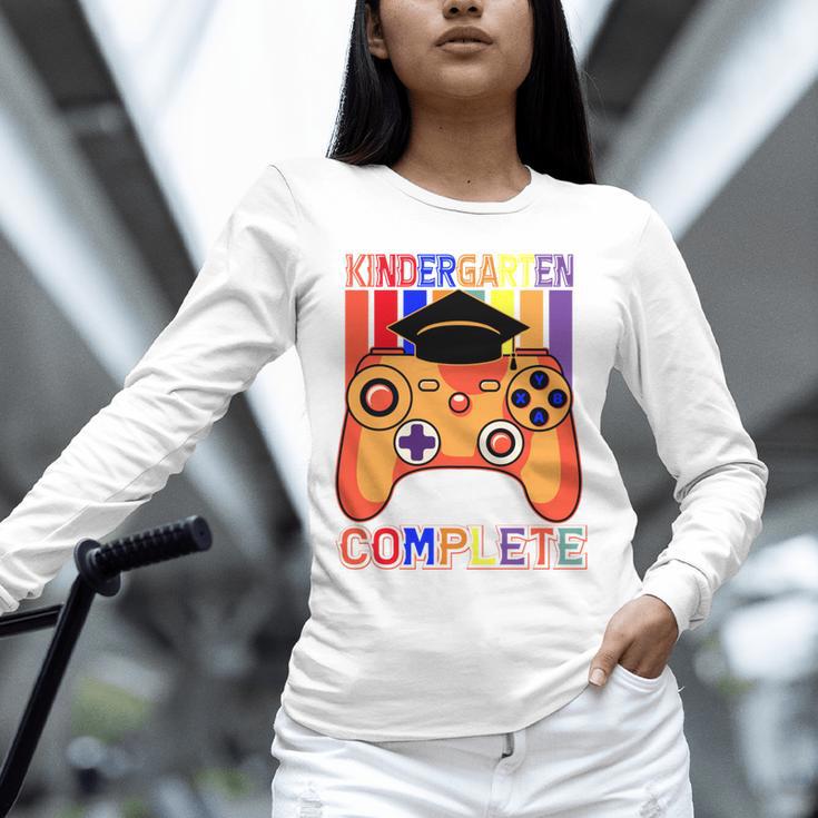 Kindergarten Graduation Level Complete Gamer Graduation Kids Unisex Long Sleeve T-Shirt