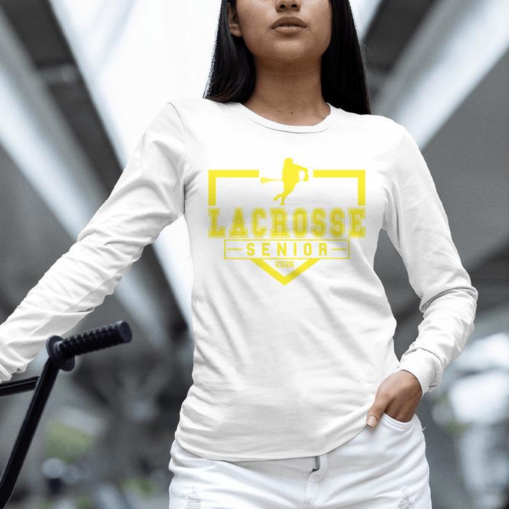Lacrosse Senior Night Lacrosse Senior 2026 Graduation 20 Unisex Long Sleeve T-Shirt