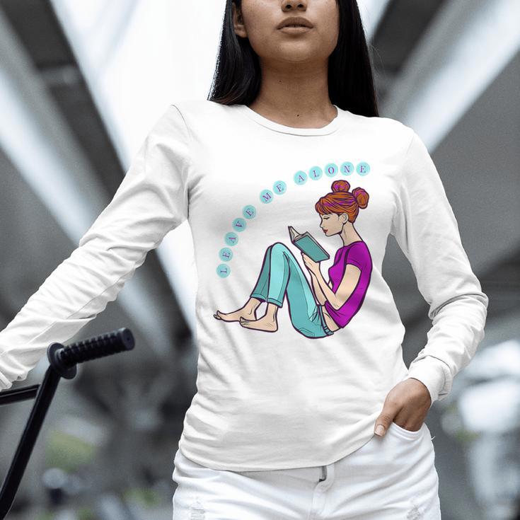 Leave Me Alone I'm Reading a Book For Bookworms Premium Tri-Blend Unisex Long Sleeve T-Shirt