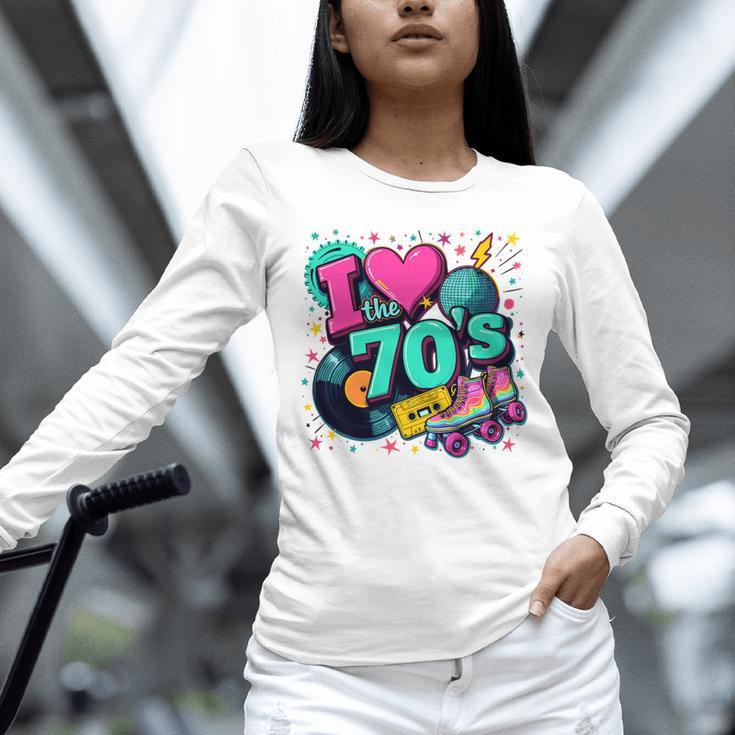 I Love The 70s Retro Cassette Roller Vinyl Disco Nostalgia Unisex Long Sleeve T-Shirt I Love The 70s Retro Cassette Roller Vinyl Disco Nostalgia Unisex Long Sleeve T-Shirt