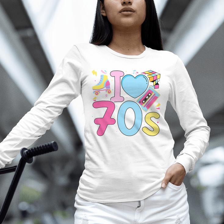 I Love 70's Retro Style Nostalgia Vibe 1970's Party Premium Tri-Blend Unisex Long Sleeve T-Shirt I Love 70's Retro Style Nostalgia Vibe 1970's Party Premium Tri-Blend Unisex Long Sleeve T-Shirt