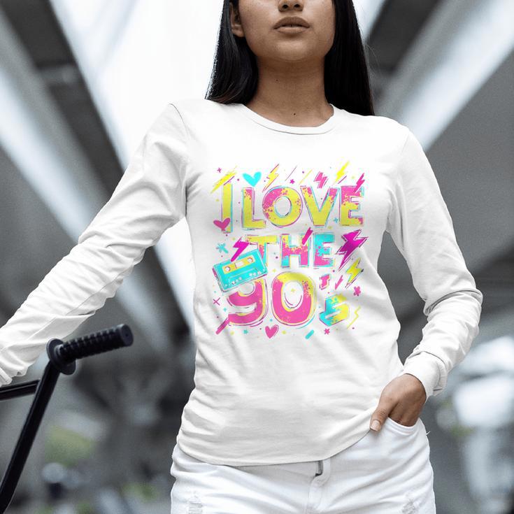 I Love The 90'S 90s Retro Nostalgia Premium Tri-Blend Unisex Long Sleeve T-Shirt
