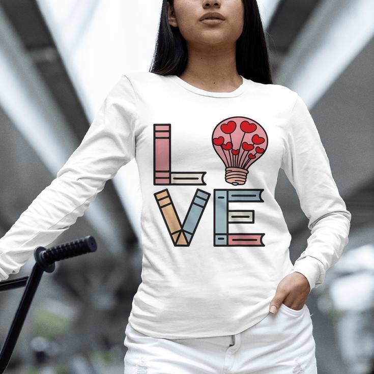 Love Books Reading Unisex Long Sleeve T-Shirt