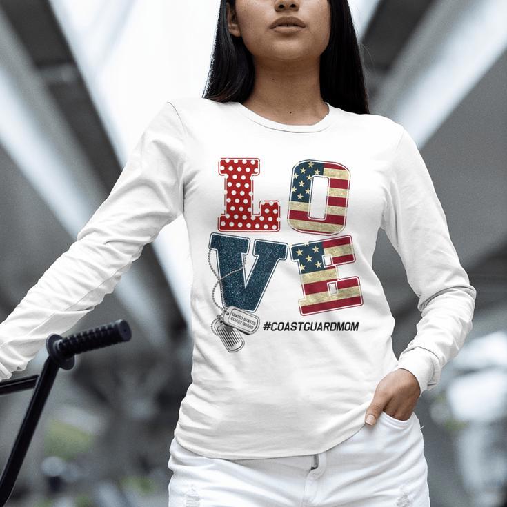 Love Coast Guard Mom Proud Coast Guard Graduation Mom Unisex Long Sleeve T-Shirt