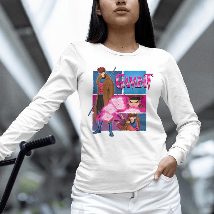Marvel X-Men '97 Vintage Classic Gambit Comic Book Panels Unisex Long Sleeve T-Shirt Marvel X-Men '97 Vintage Classic Gambit Comic Book Panels Unisex Long Sleeve T-Shirt