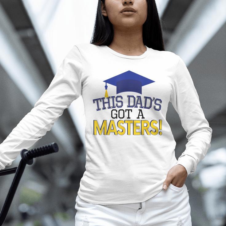 Masters Degree Proud Dad Graduation Shirt MBA Social Work Unisex Long Sleeve T-Shirt