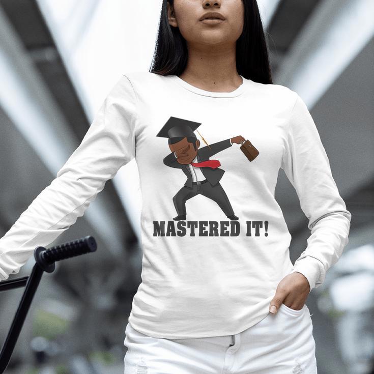 Masters Graduation Mastered It Dabbing Man Tee Unisex Long Sleeve T-Shirt