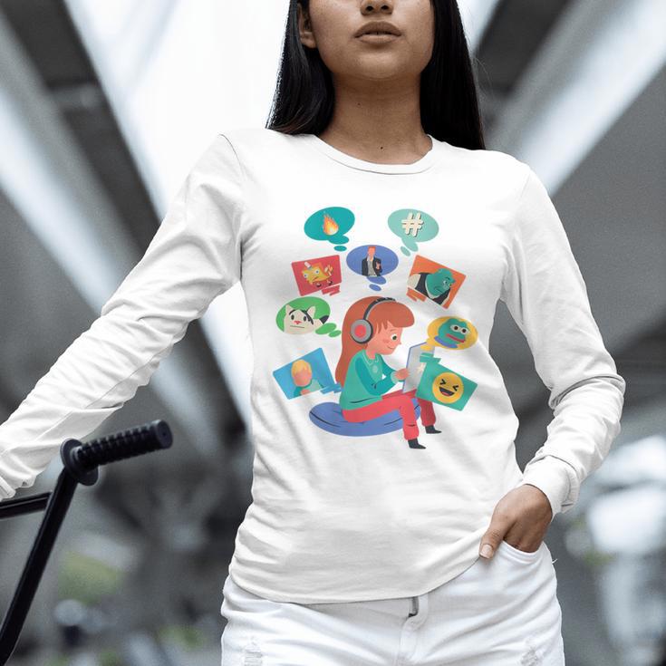 Memes Speak Louder Introvert Anti People Meme Lovers Quiet Unisex Long Sleeve T-Shirt Memes Speak Louder Introvert Anti People Meme Lovers Quiet Unisex Long Sleeve T-Shirt