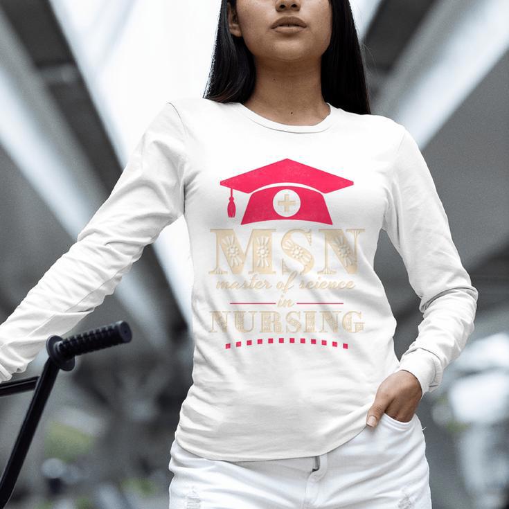 Msn Master Of Science In Nursing College Graduation Premium Tri-Blend Unisex Long Sleeve T-Shirt