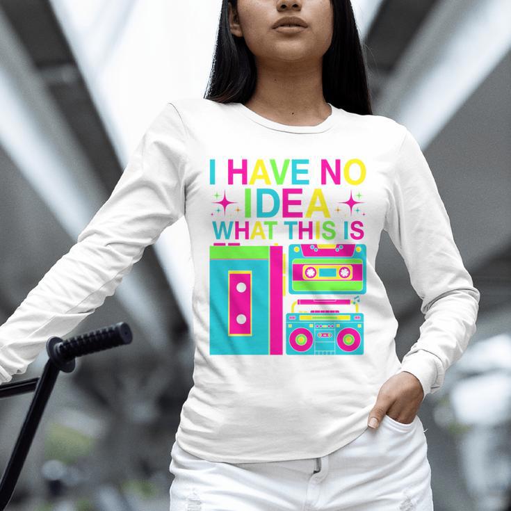 I Have No Idea What This Is Retro 70's 80's 90's Nostalgia Premium Tri-Blend Unisex Long Sleeve T-Shirt
