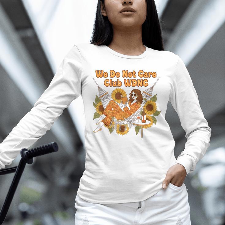 We Do Not Care Club WDNC Reading Book Boho Floral Unisex Long Sleeve T-Shirt We Do Not Care Club WDNC Reading Book Boho Floral Unisex Long Sleeve T-Shirt
