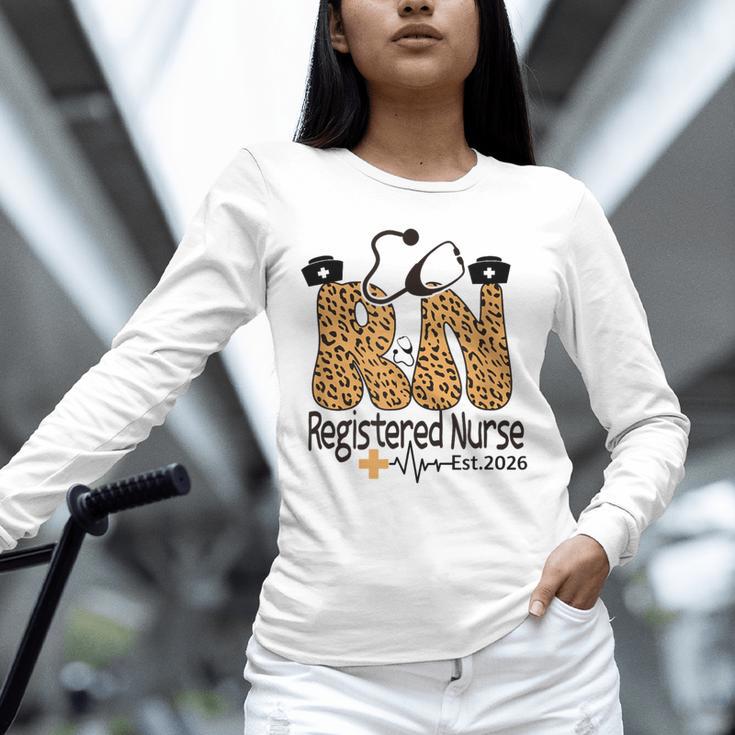 Nurse Est 2026 Graduation Graduate Nursing Student RN LPN Unisex Long Sleeve T-Shirt