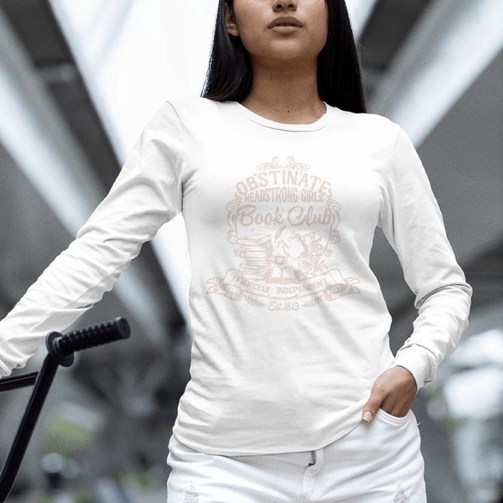 Obstinate Headstrong Girls Book Club Jane Austen Premium Tri-Blend Unisex Long Sleeve T-Shirt