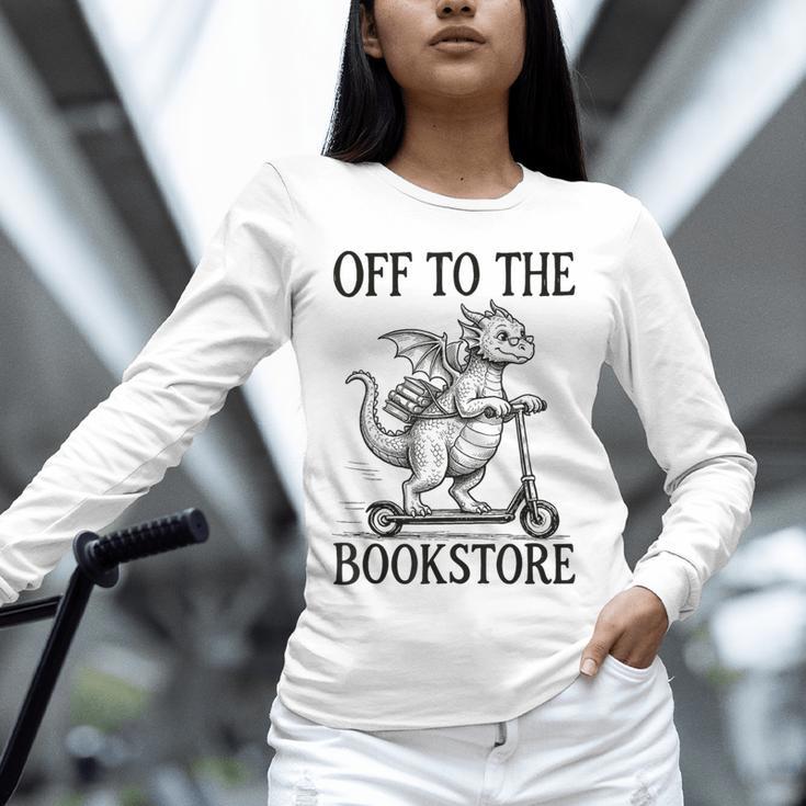 Off To The Bookstore Reading Bookworm Unisex Long Sleeve T-Shirt