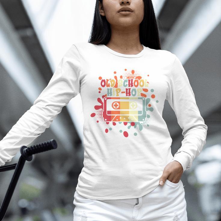 Old-School Hip Hop 80's 90's Style Music Cassette Nostalgia Unisex Long Sleeve T-Shirt