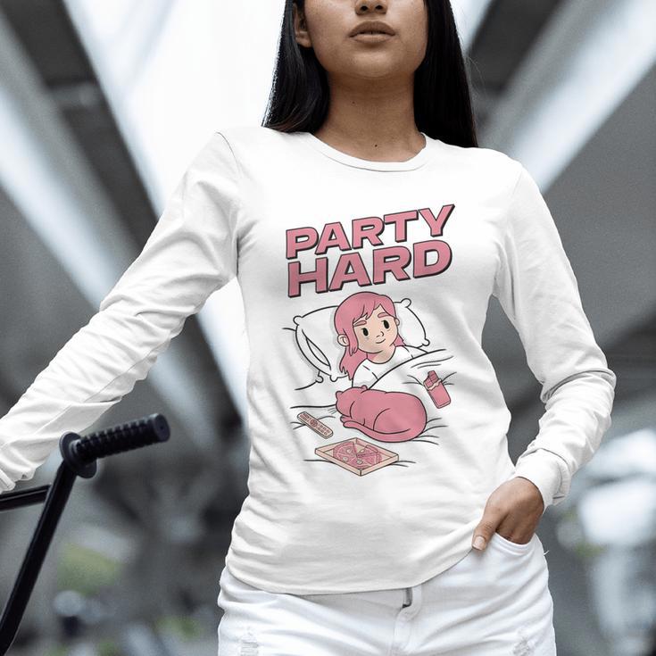 Party Hard Comfortable Stay At Home Introvert Unisex Long Sleeve T-Shirt