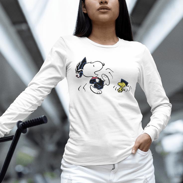 Peanuts Graduation Squad Snoopy Woodstock Raglan Baseball Tee Unisex Long Sleeve T-Shirt