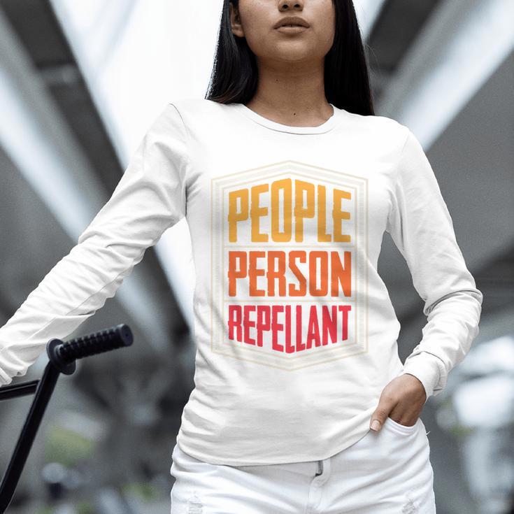 People Person Repellant Introvert Premium Unisex Long Sleeve T-Shirt People Person Repellant Introvert Premium Unisex Long Sleeve T-Shirt