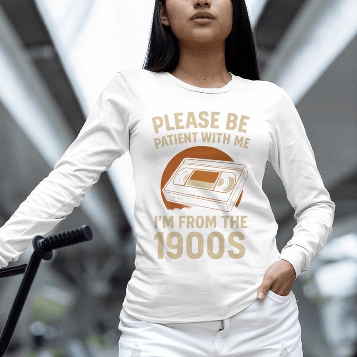 Please Be Patient I'm From The 1900s – Vintage Tape Premium Unisex Long Sleeve T-Shirt