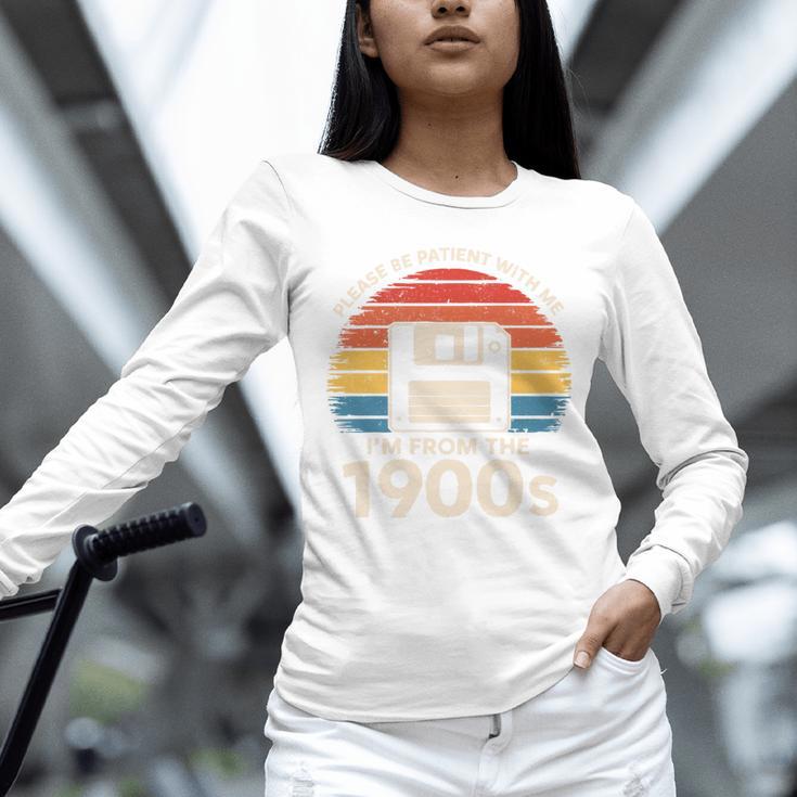 Please Be Patient With Me I'm From The 1900s Floppy Disk Premium Tri-Blend Unisex Long Sleeve T-Shirt