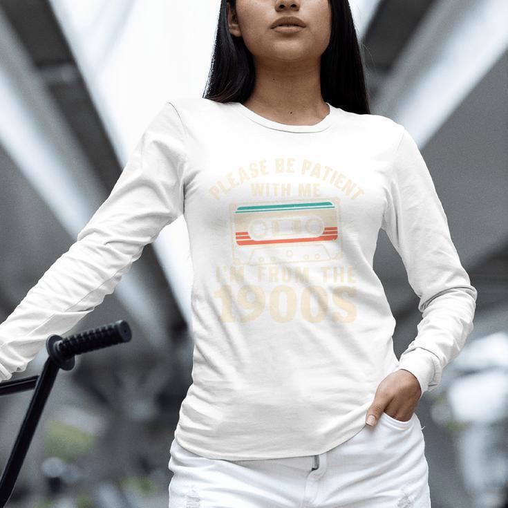 Please Be Patient With Me I'm From The 1900s Retro Cassette Premium Unisex Long Sleeve T-Shirt