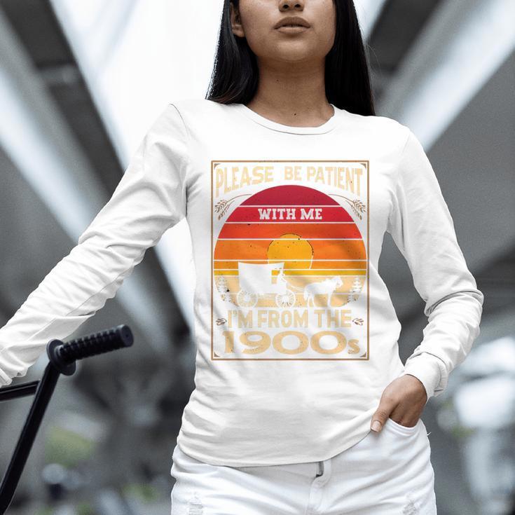 Please Be Patient I'm From The 1900s Sunset Vintage Wagon Premium Unisex Long Sleeve T-Shirt