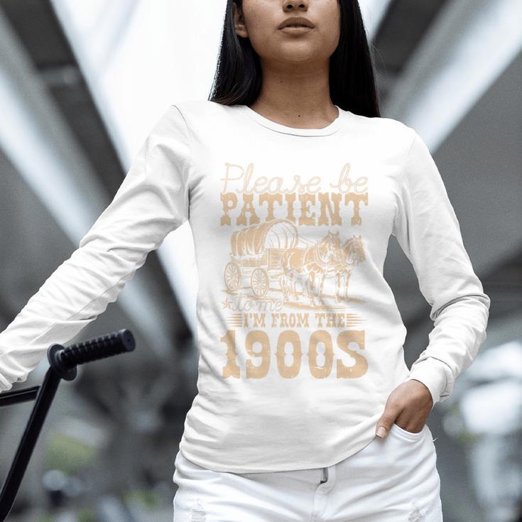 Please Be Patient To Me I'm From The 1900s Wild West Vintage Premium Unisex Long Sleeve T-Shirt