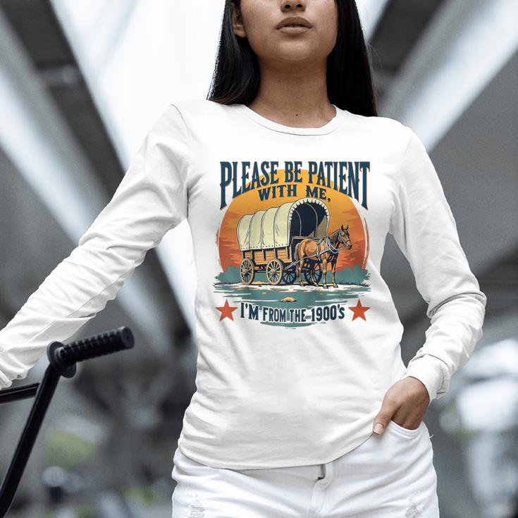 Please Be Patient With Me I'm From The 1900s Women Men Raglan Baseball Tee Unisex Long Sleeve T-Shirt