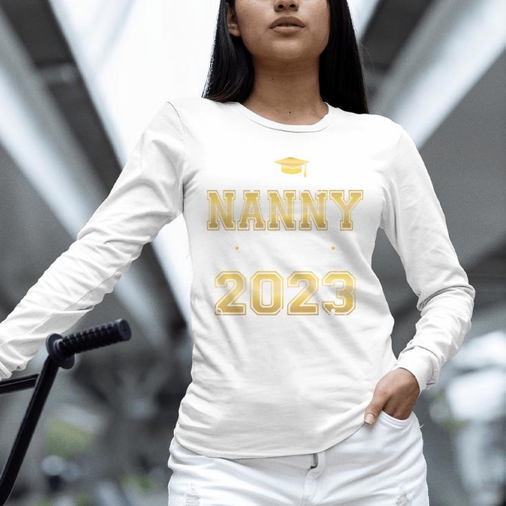 Proud Nanny Of Two 2023 Graduate Class 2023 Graduation Unisex Long Sleeve T-Shirt